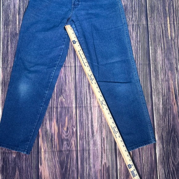 Vintage Wrangler Western Bareback High Waisted Dark Denim Jeans - Picture 6 of 8